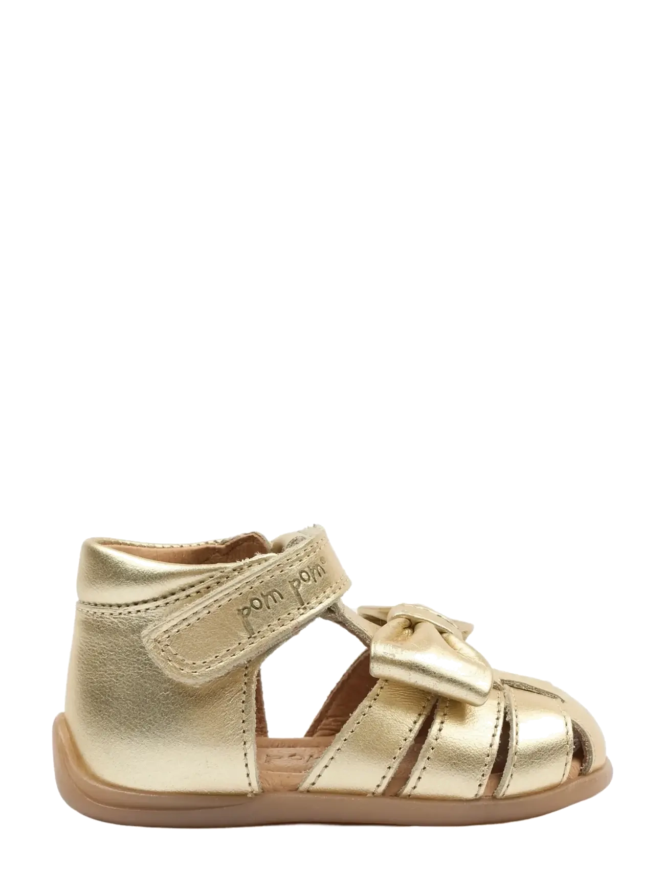 Pom Pom - PMPearl Starter Bow Sandal - pre-walkers - pale gold - 2
