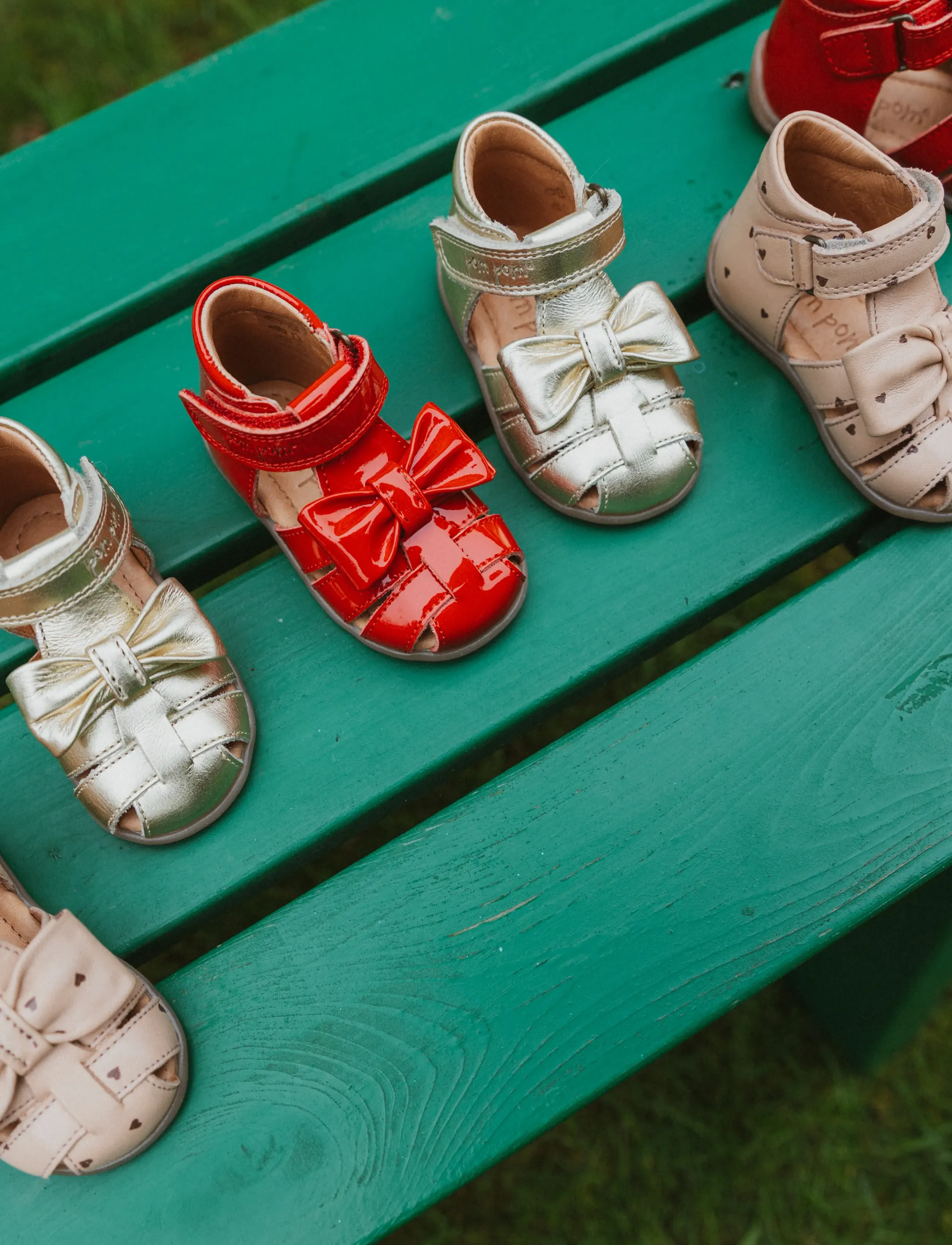 Pom Pom Pmpearl Starter Bow Sandal, 23, Gold, Sommersko > Sandaler, Børn
