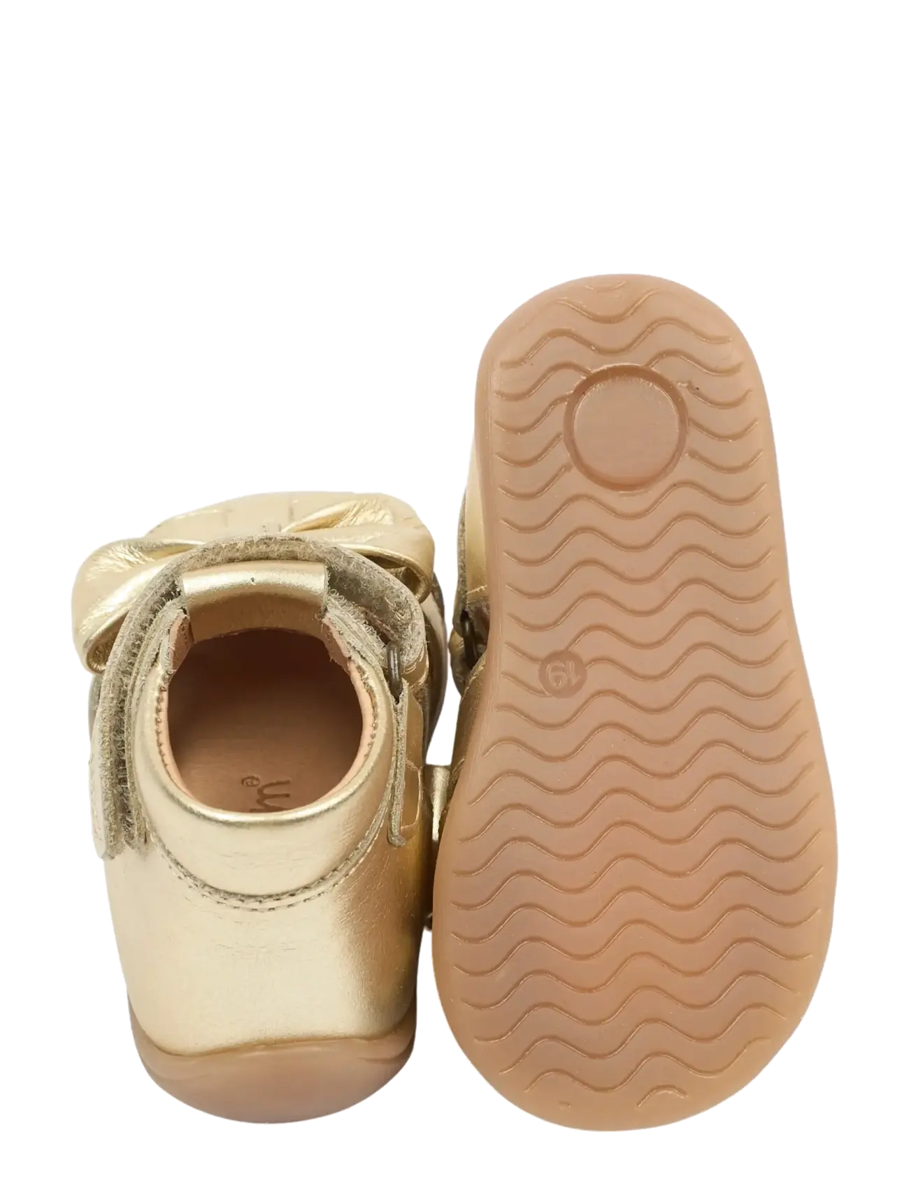 Pom Pom - PMPearl Starter Bow Sandal - pre-walkers - pale gold - 3