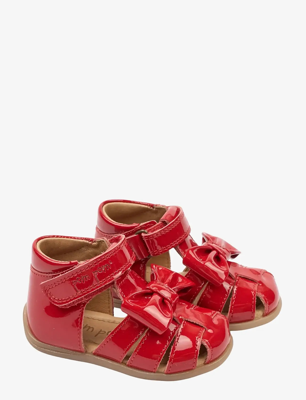 Pom Pom - PMPearl Starter Bow Sandal - begyndersko - poppy red - 1