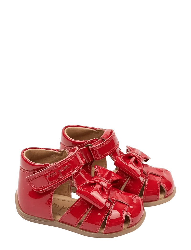 Pom Pom - PMPearl Starter Bow Sandal - begyndersko - poppy red - 1