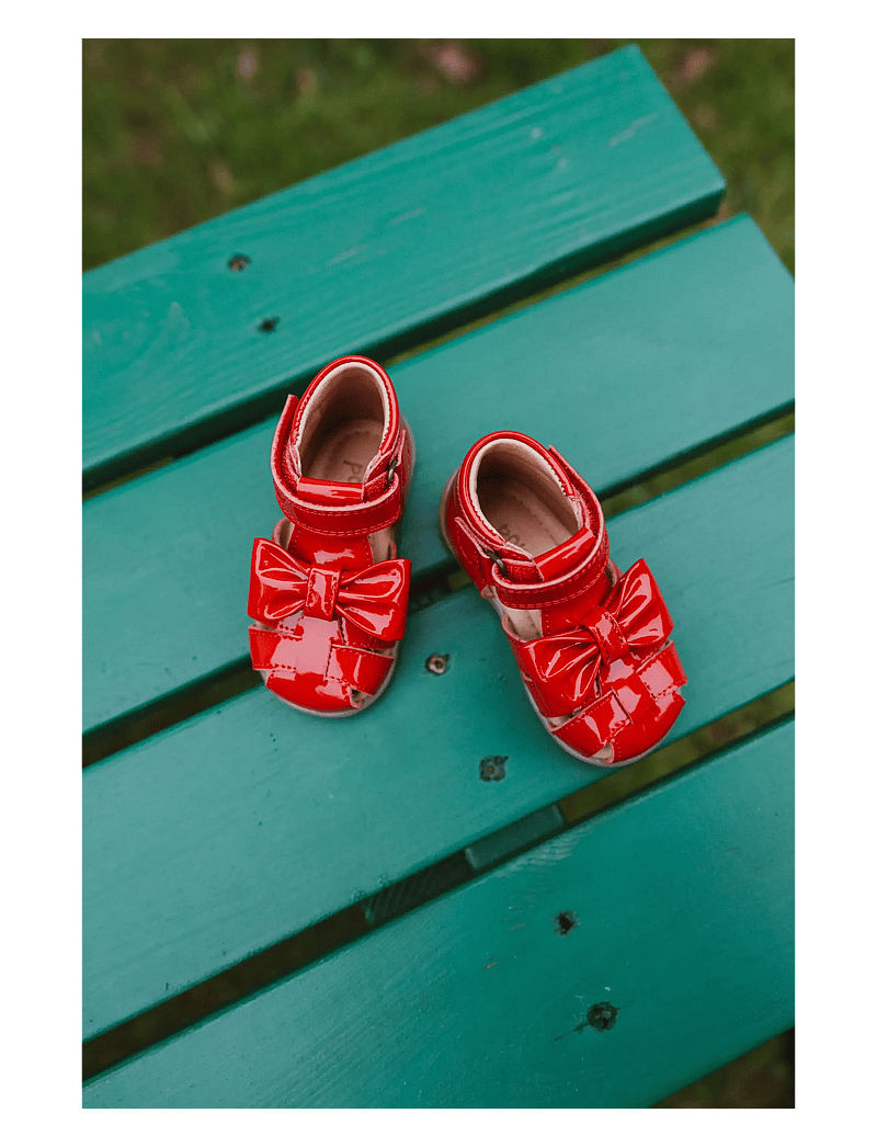 Pom Pom - PMPearl Starter Bow Sandal - begyndersko - poppy red - 3