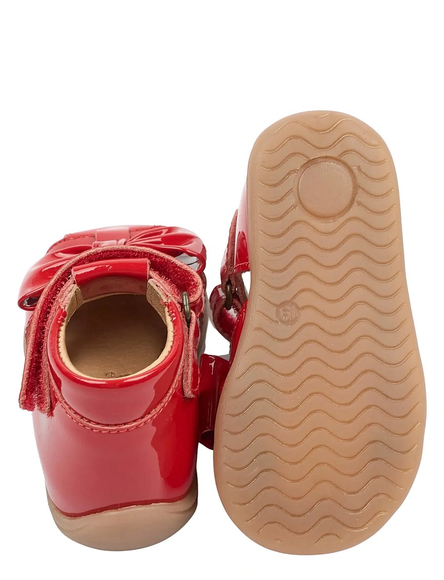 Pom Pom - PMPearl Starter Bow Sandal - lära-gå-skor - poppy red - 4