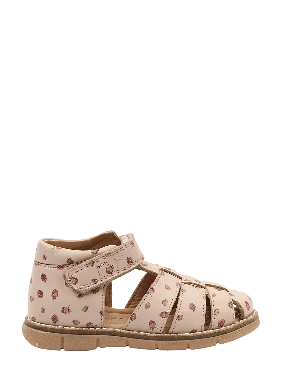 Pom Pom - PMPeak Velcro Sandal - sandaler - dusty rose strawberry aop - 2