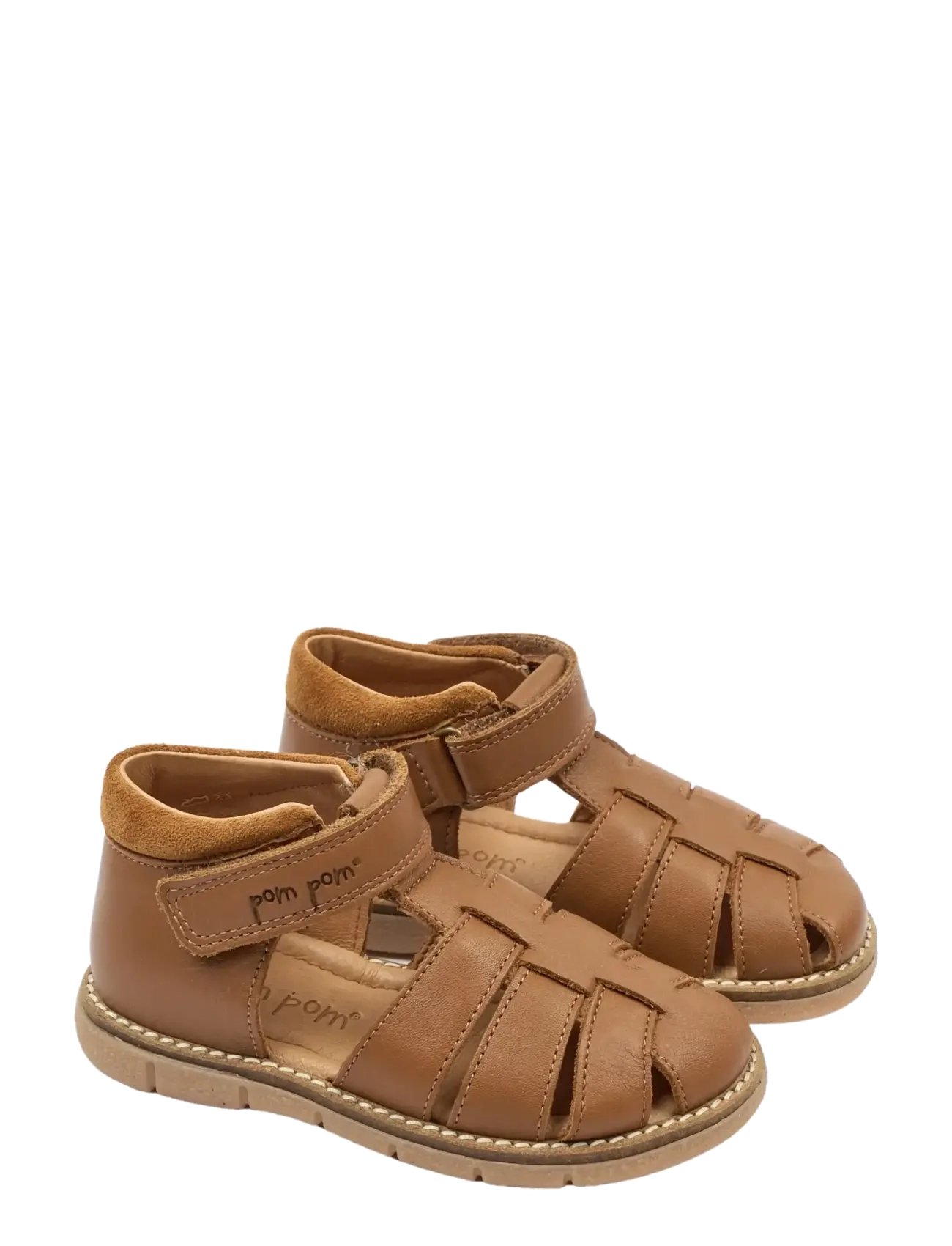 POM POM Pmpeak Klettverschluss Sandale Braun - 30 - Kinder