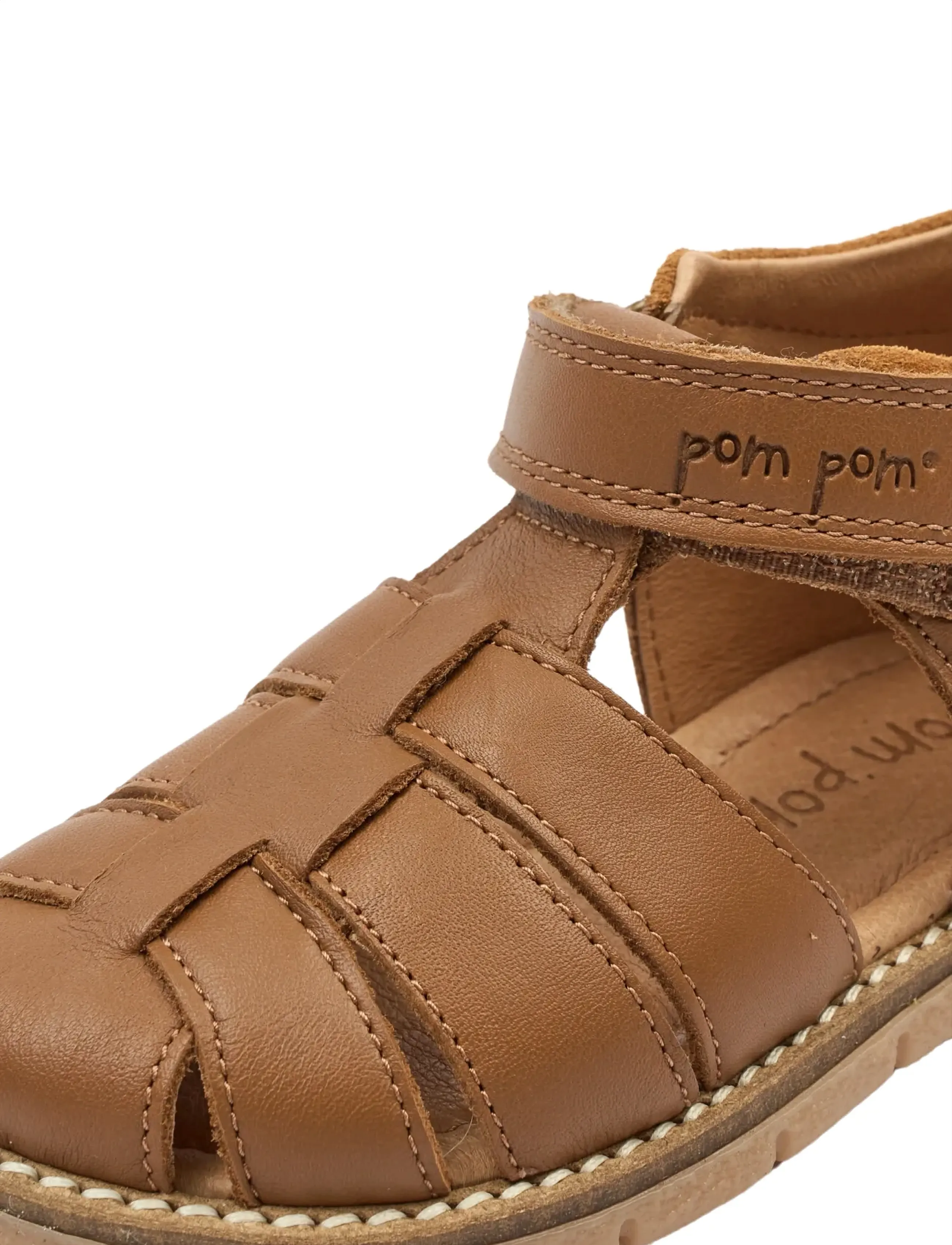 Pom Pom - PMPeak Velcro Sandal - sandaler - camel - 3