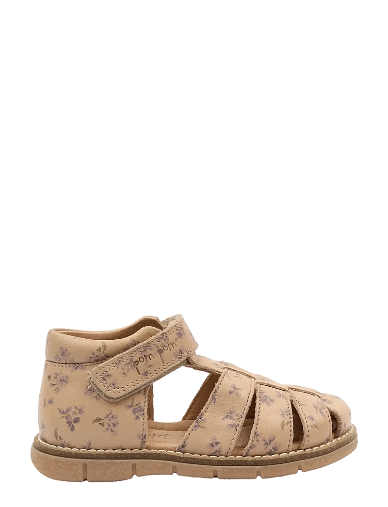 Pom Pom - PMPeak Velcro Sandal - sandaler - fog viola aop - 1