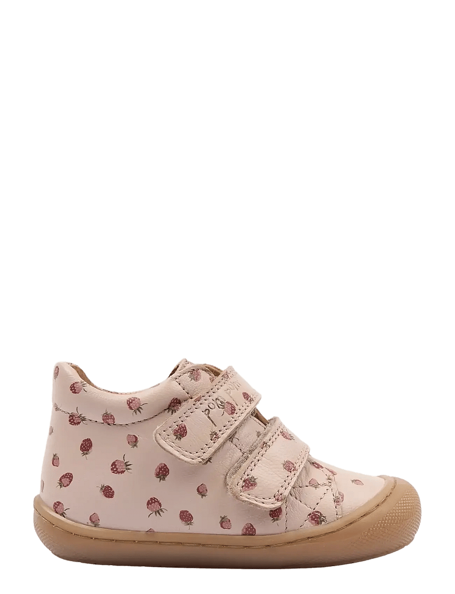 Pom Pom - PMPax Baby Shoe - lastele, kes veel ei käi - dusty rose strawberry aop - 2