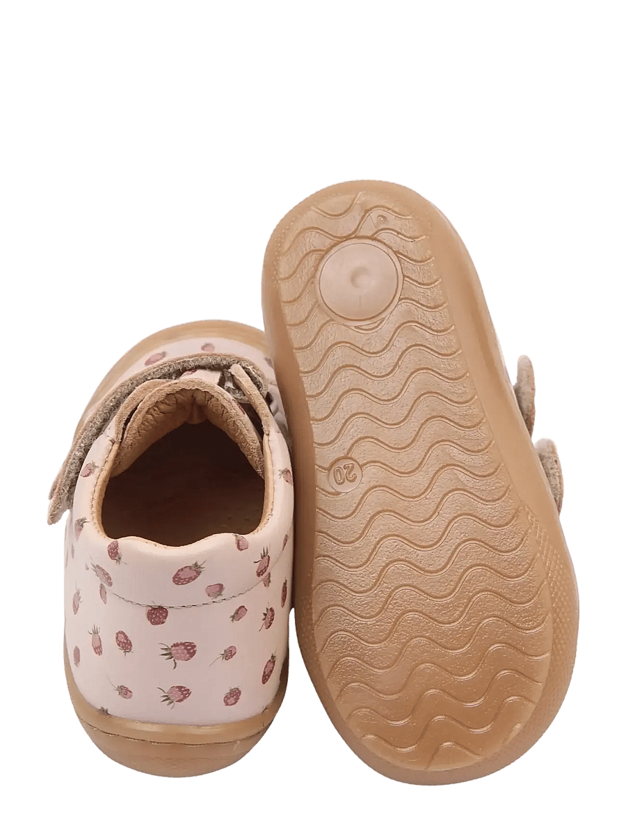 Pom Pom - PMPax Baby Shoe - lastele, kes veel ei käi - dusty rose strawberry aop - 3