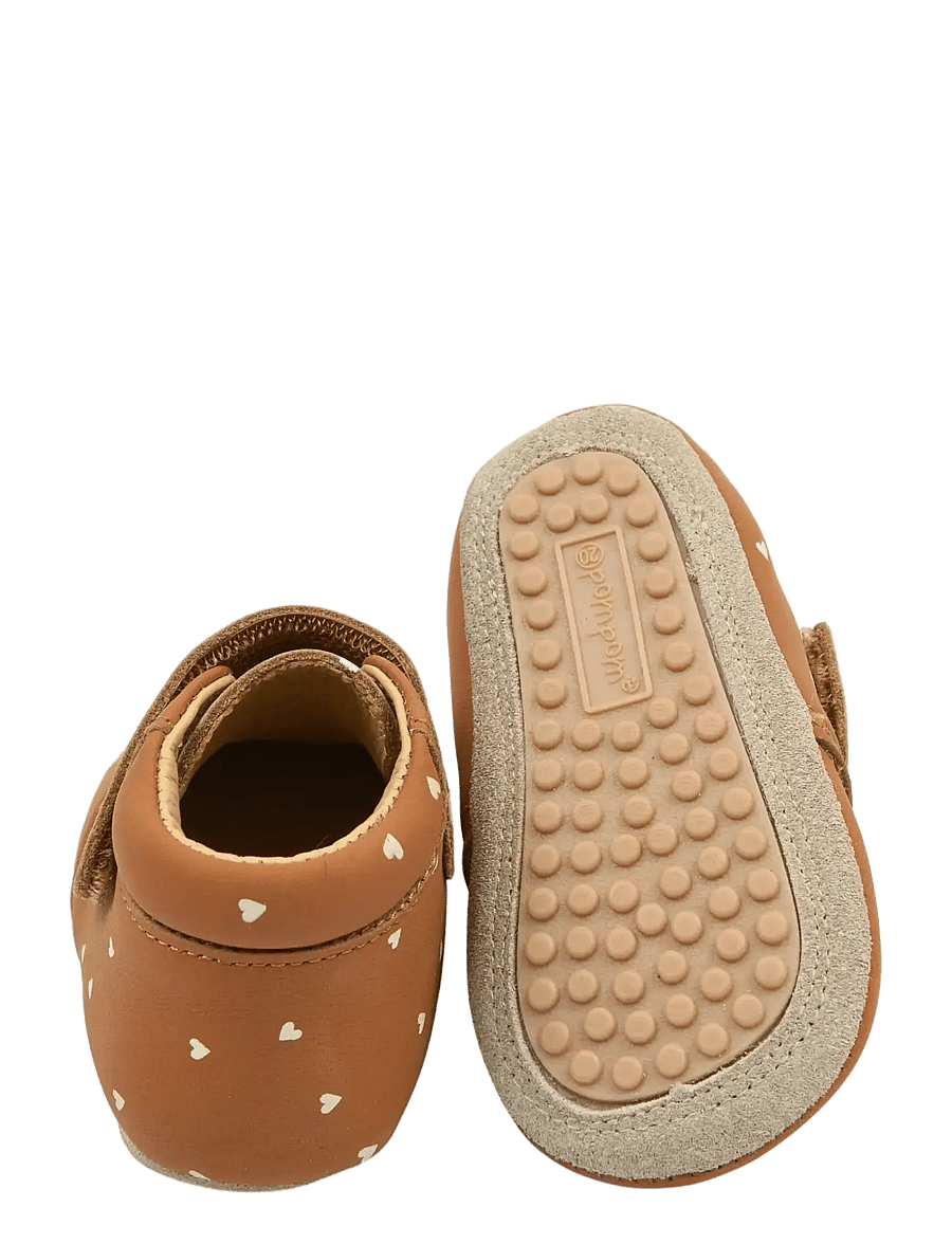 Pom Pom - PMPiti Beginner AOP - lära-gå-skor - caramel cafÉ heart aop - 2