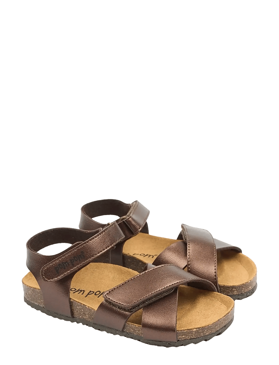 Pom Pom - PMPaige Bio Sandal - sandalen - leather brown - 0