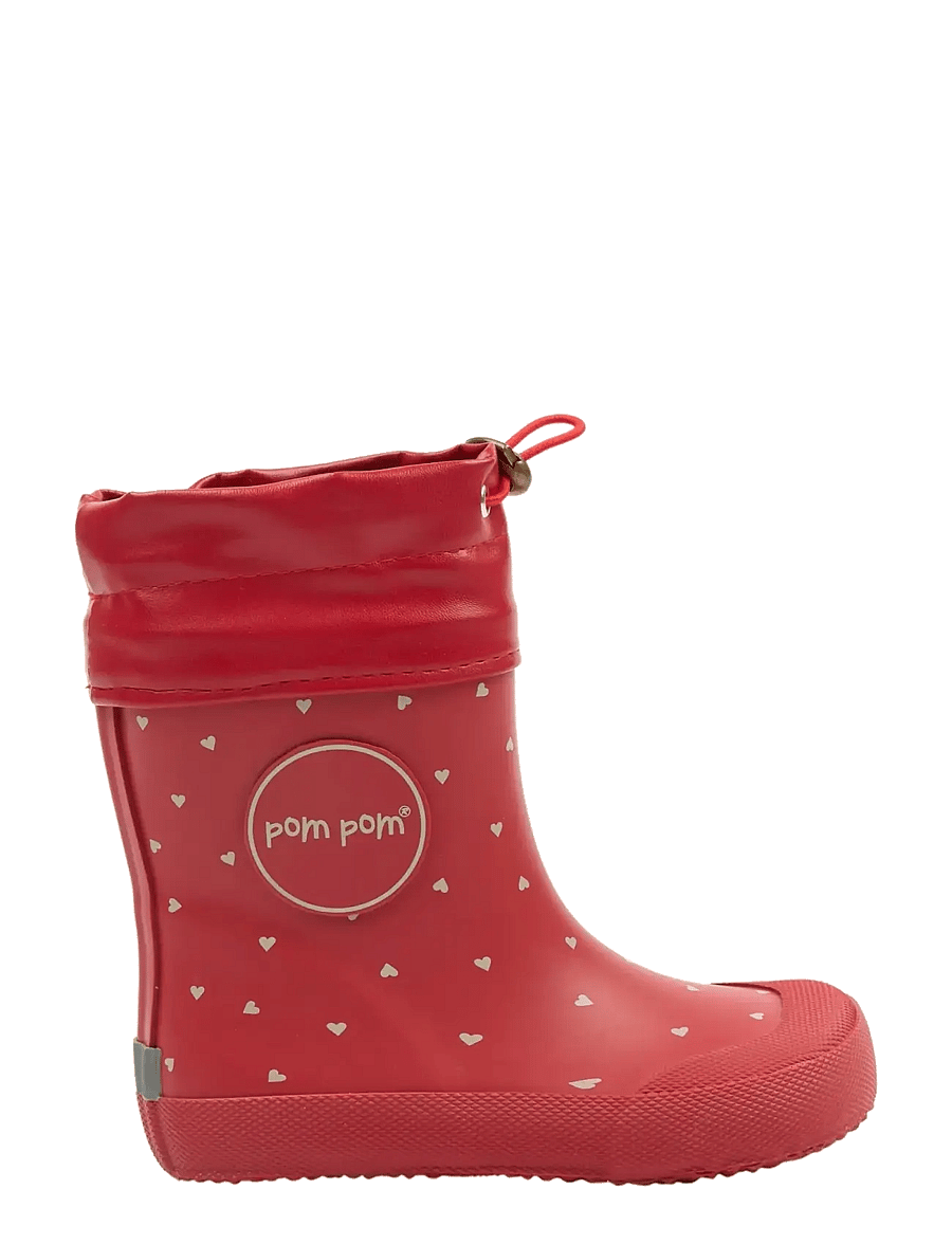 Pom Pom - PMBell Barefoot Gumboots - ungefütterte gummistiefel - samba heart aop - 1