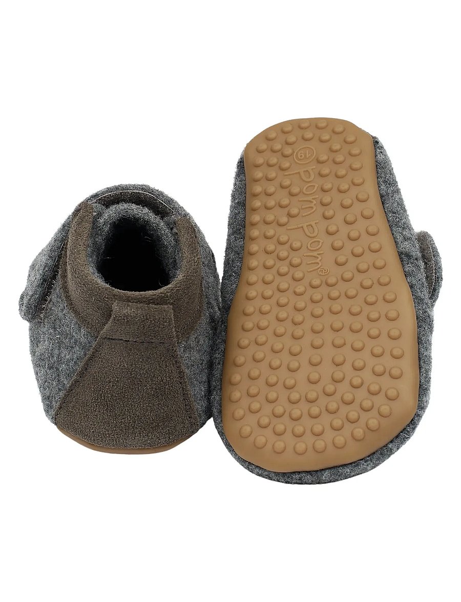 Pom Pom - Beginners Wool - pre-walkers - dark grey melange - 2