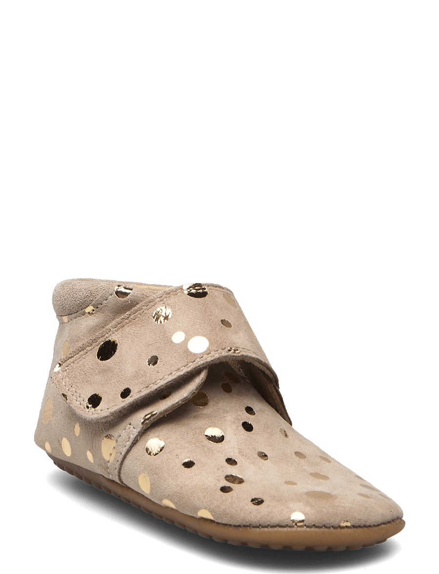 Pom Pom - Beginners™ Velcro - lauflernschuhe - beige gold - 0