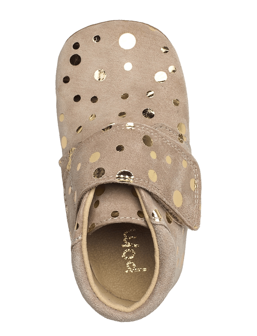 Pom Pom - Beginners™ Velcro - lauflernschuhe - beige gold - 3