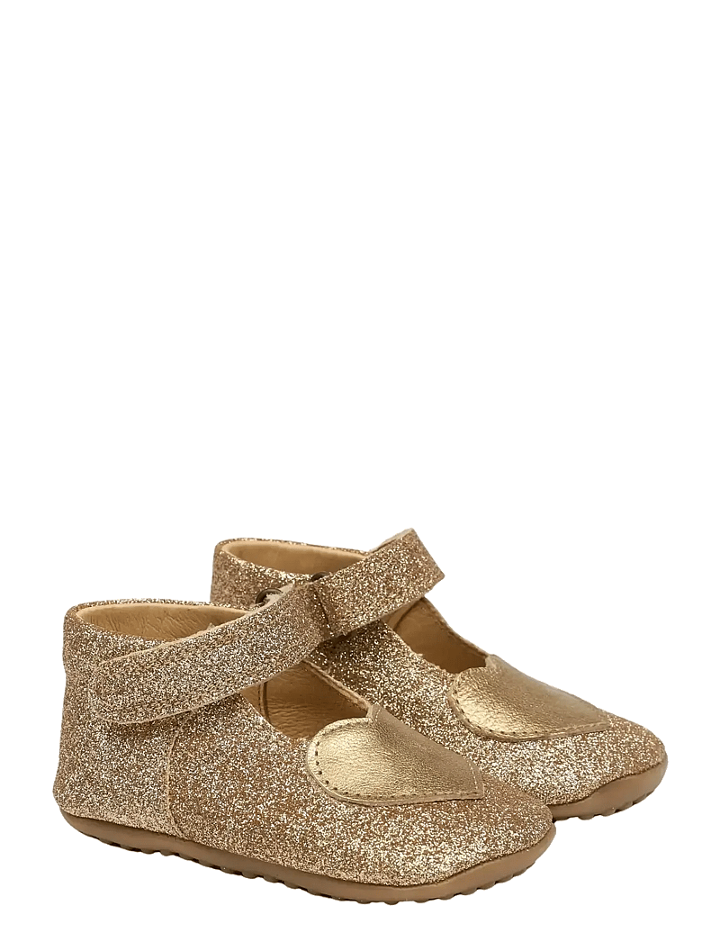 Pom Pom - Beginners Ballerina Heart - lastele, kes veel ei käi - gold glitter - 0