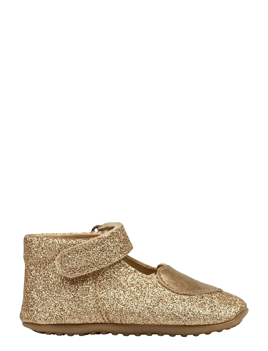 Pom Pom - Beginners Ballerina Heart - lastele, kes veel ei käi - gold glitter - 1