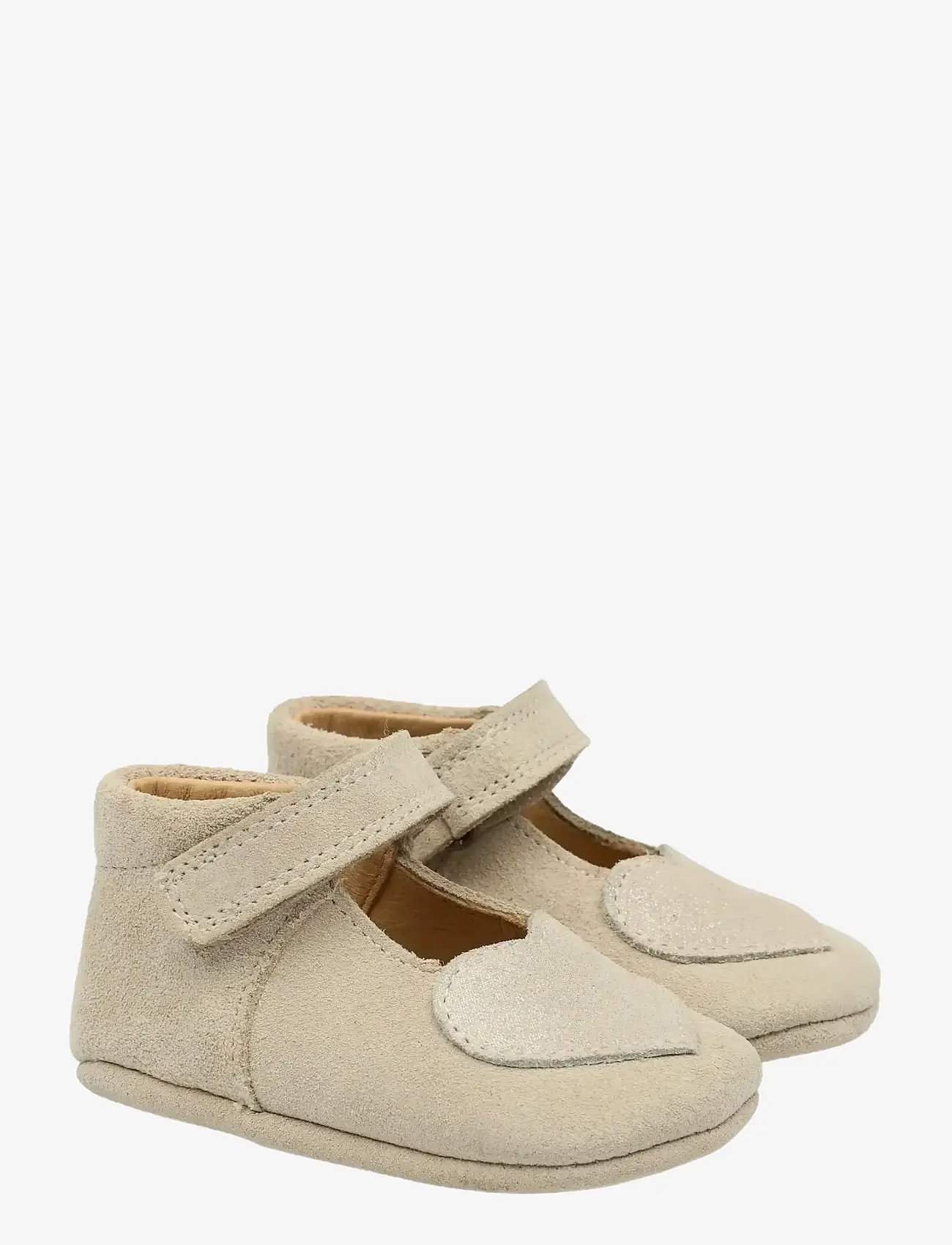 Pom Pom - Beginners Ballerina Heart mini - ballerinaskor & slip-ons - off white/silver heart - 0