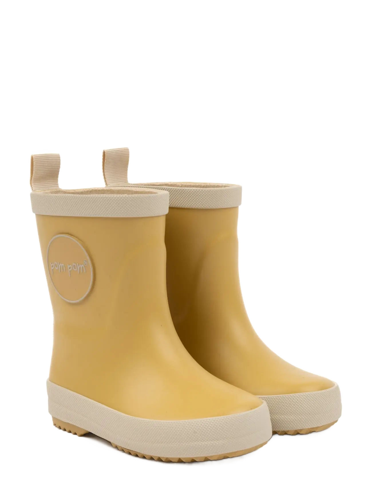 Pom Pom Gumboots Solid, 29, Yellow, Sko > Gummistøvler, Børn