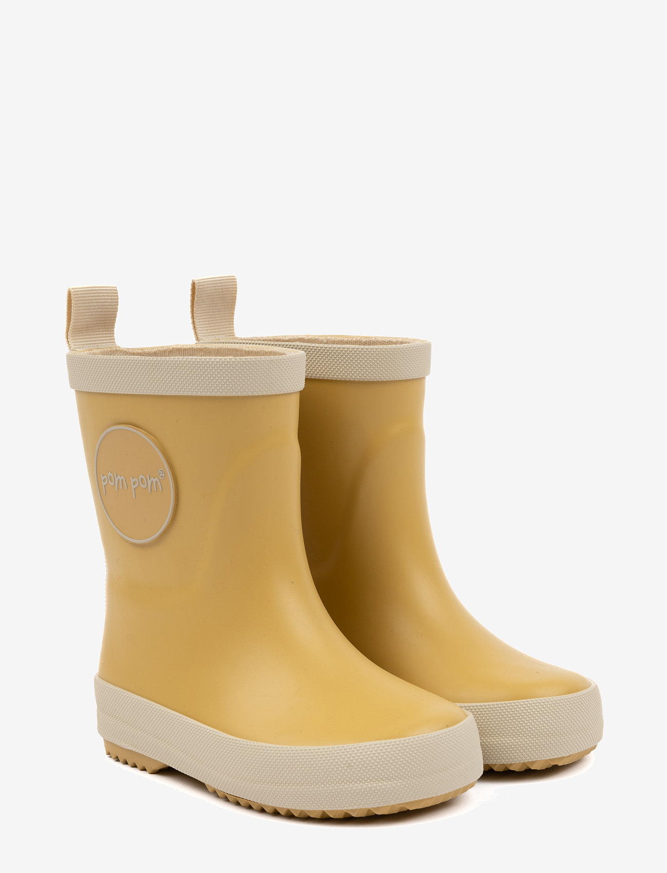 Pom Pom - GumBoots Solid - rubberboots - dusty yellow - 0