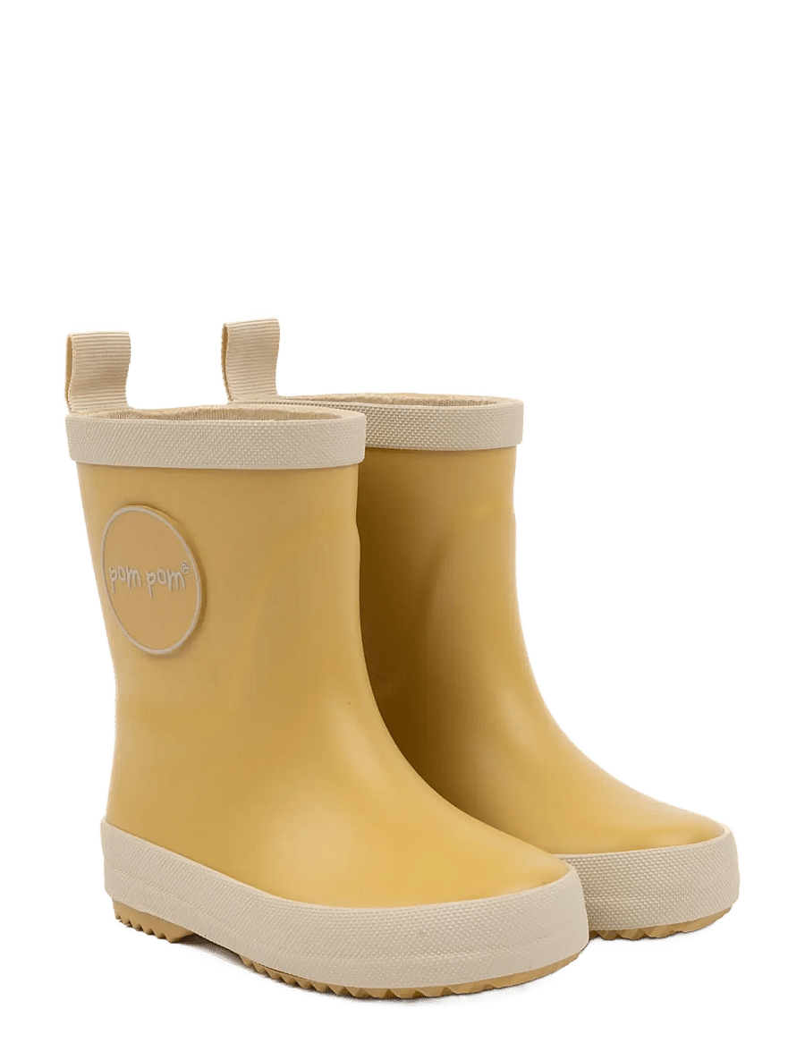 Pom Pom - GumBoots™ Solid - ungefütterte gummistiefel - dusty yellow - 0