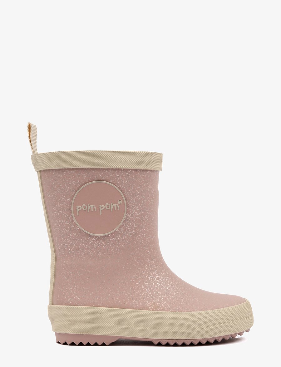 Pom Pom - GumBoots™ Solid - gummistiefel - rose glitter - 2