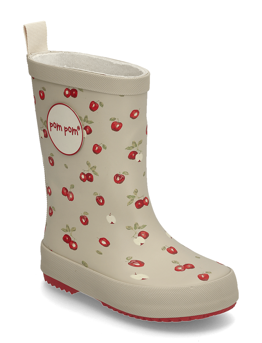 Pom Pom - GumBoots AOP - gefütterte gummistiefel - apple/chili peper - 0