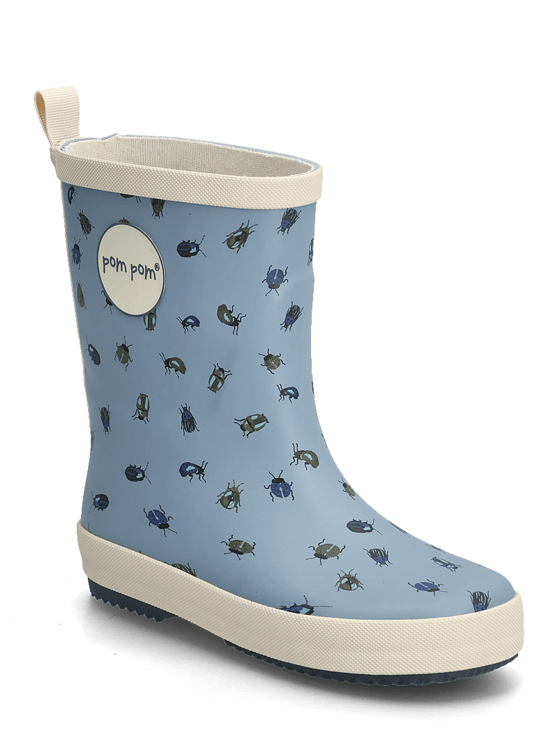 Pom Pom - GumBoots AOP - fodrade gummistövlar - beetle - 0