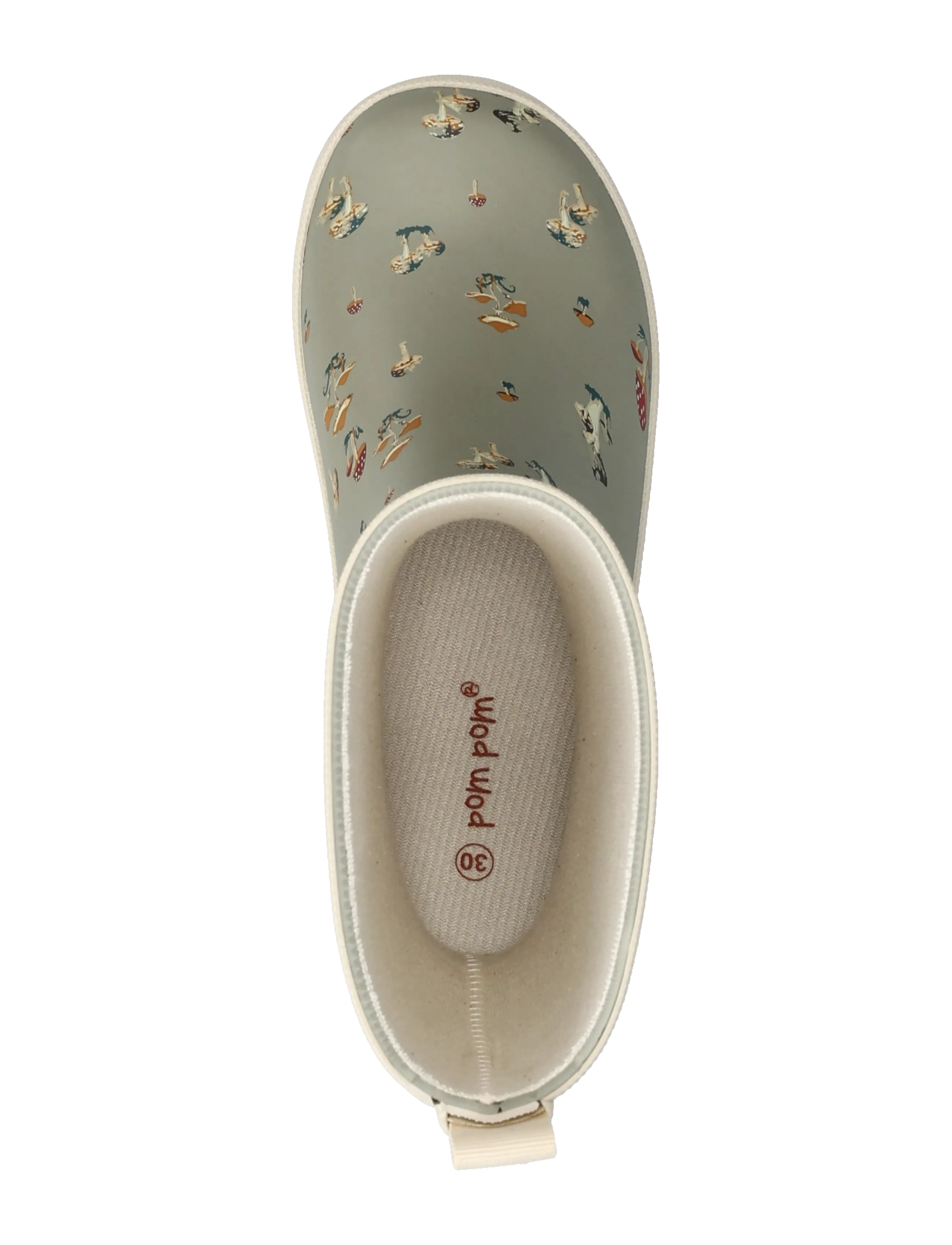 Pom Pom - GumBoots AOP - fodrade gummistövlar - fungi (light) - 3