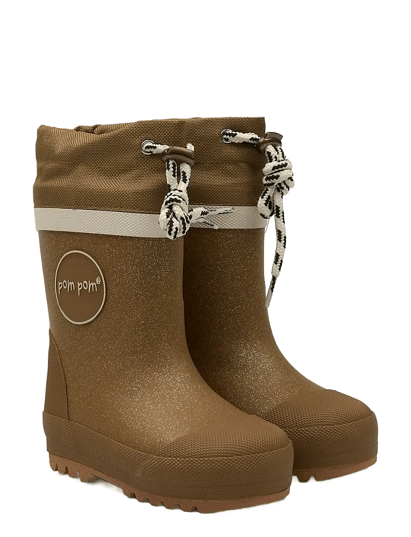 Pom Pom - GumBoots™ Thermo - voodriga kummikud - gold glitter - 0