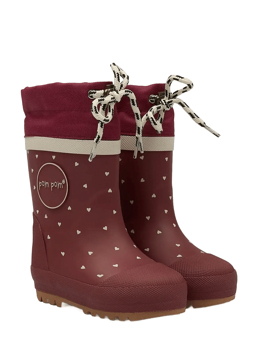 Pom Pom - GumBoots™ Thermo - gefütterte gummistiefel - heart - 0