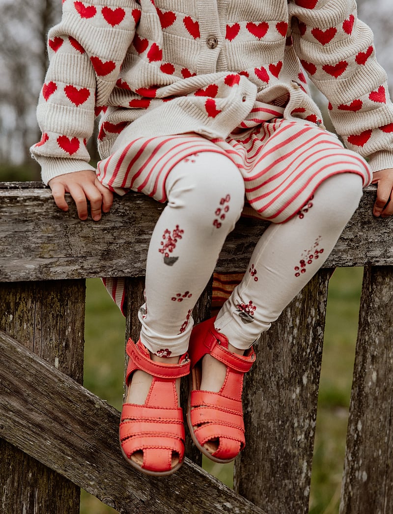 Pom Pom - Starters™ Scallop Velcro Sandal - rose melon - 0