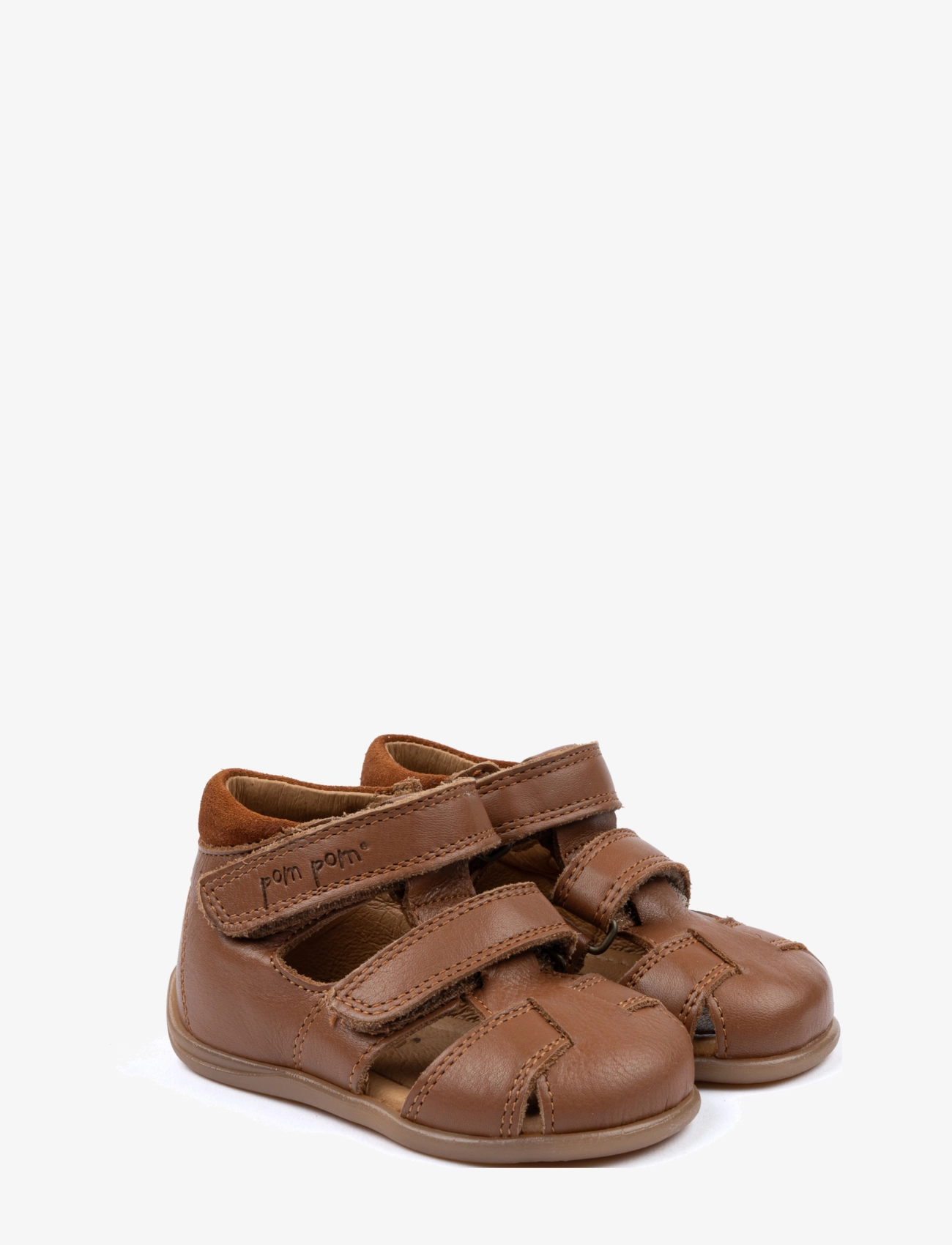 Pom Pom - Starters™ Two Velcro Sandal - camel - 1