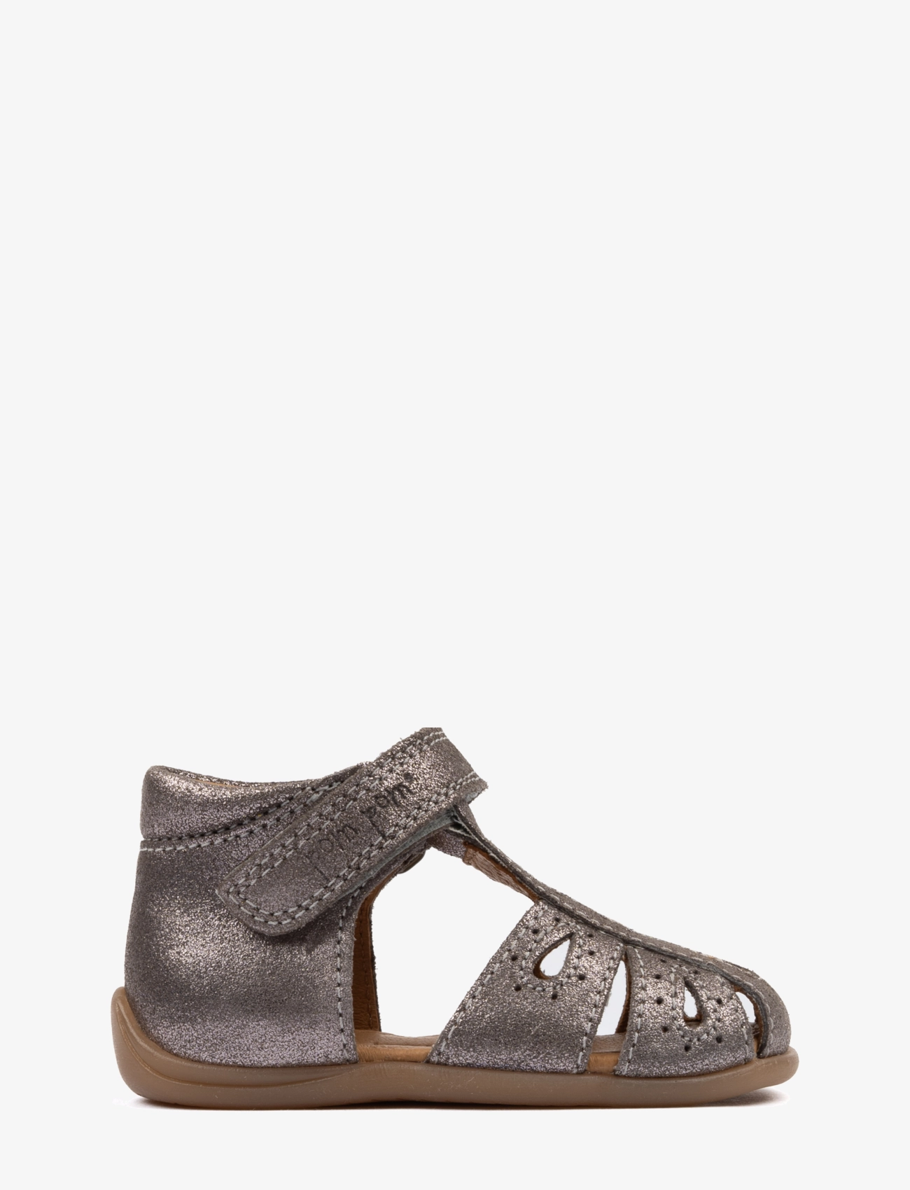 Pom Pom - Starters Drops Velcro Sandal - dark rose glitter - 2