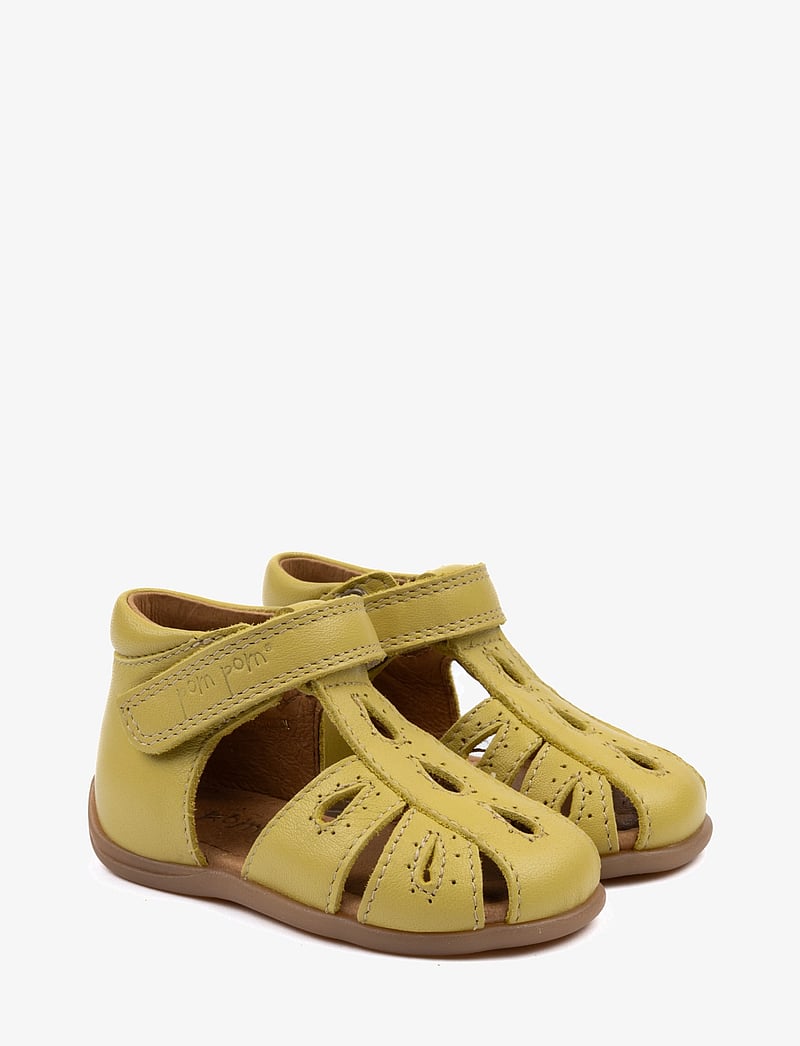 Pom Pom - Starters™ Drops Velcro Sandal - light lemon - 0