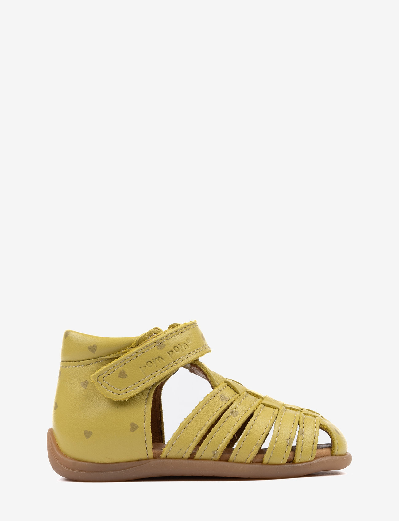Pom Pom - Starters Velcro Braid Sandal - light lemon heart - 1