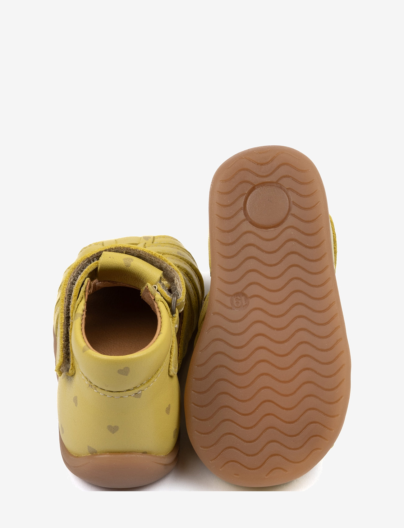 Pom Pom - Starters Velcro Braid Sandal - light lemon heart - 2