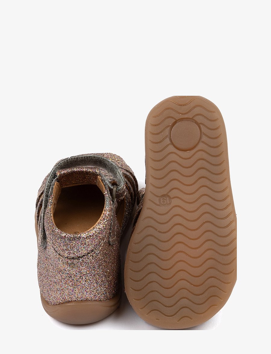 Pom Pom - Starters Velcro Braid Sandal - multi glitter - 2