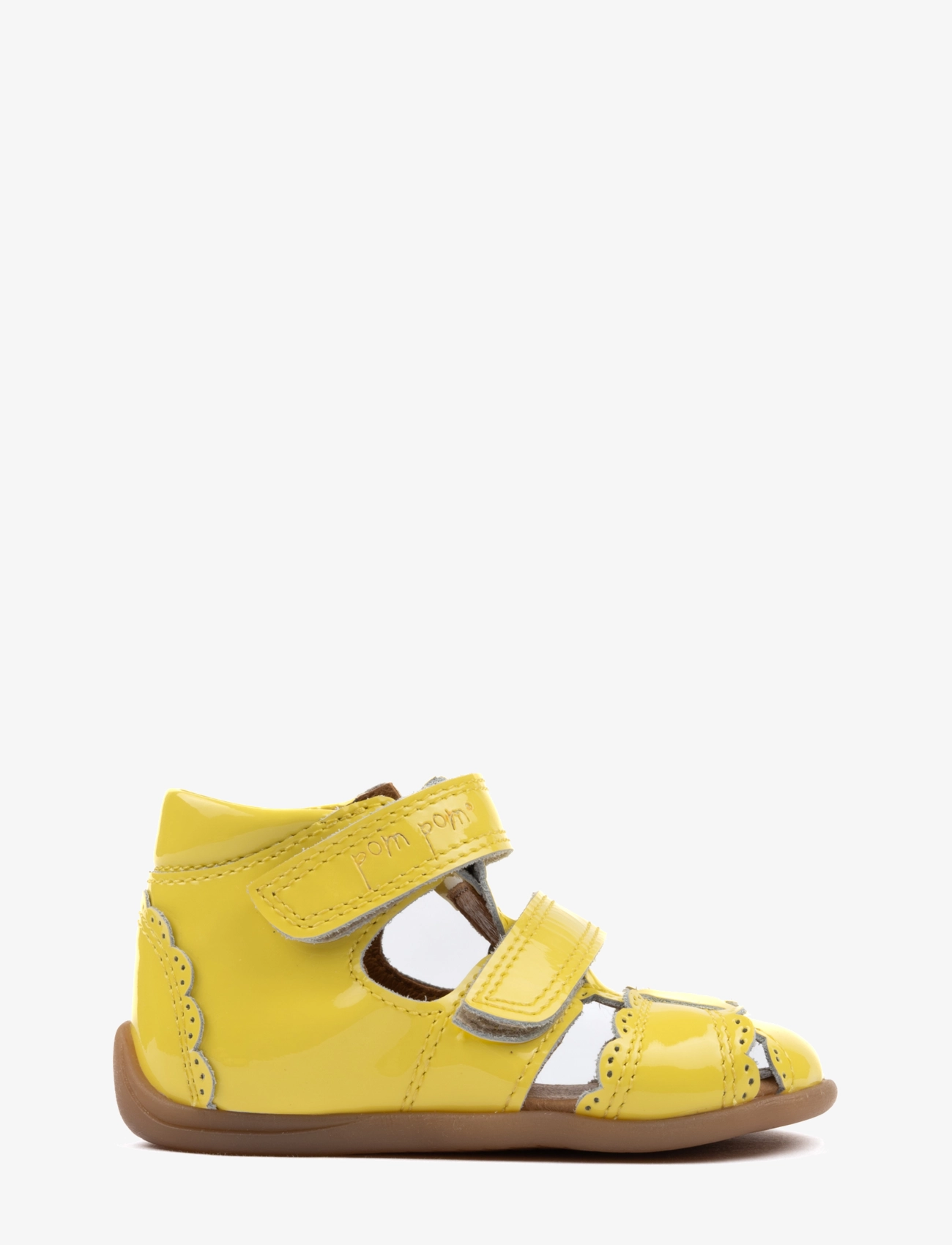 Pom Pom - Starters Two Velcro Scalloped Sand - sandalen - yellow patent - 2