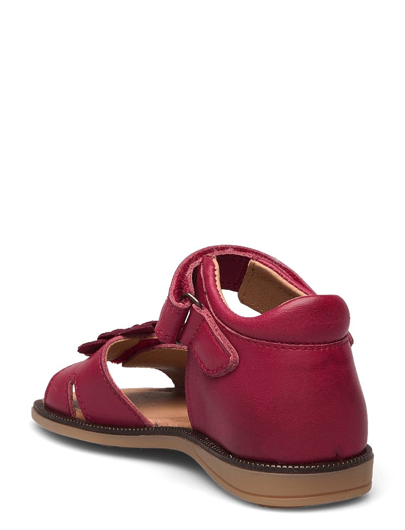 Pom Pom - Flower Velcro Sandal - dusty red - 2