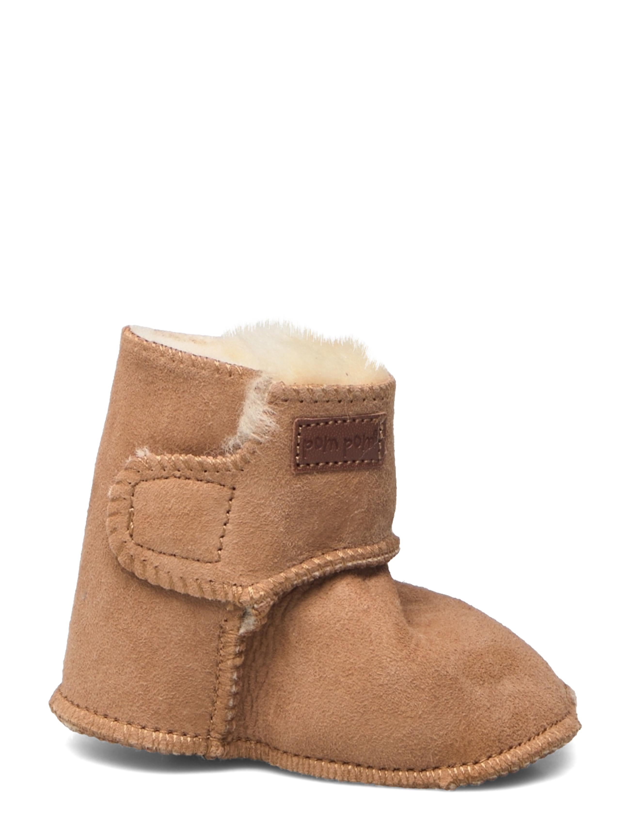 Pom Pom - Baby Boot Sheepskin - lära-gå-skor - camel - 1