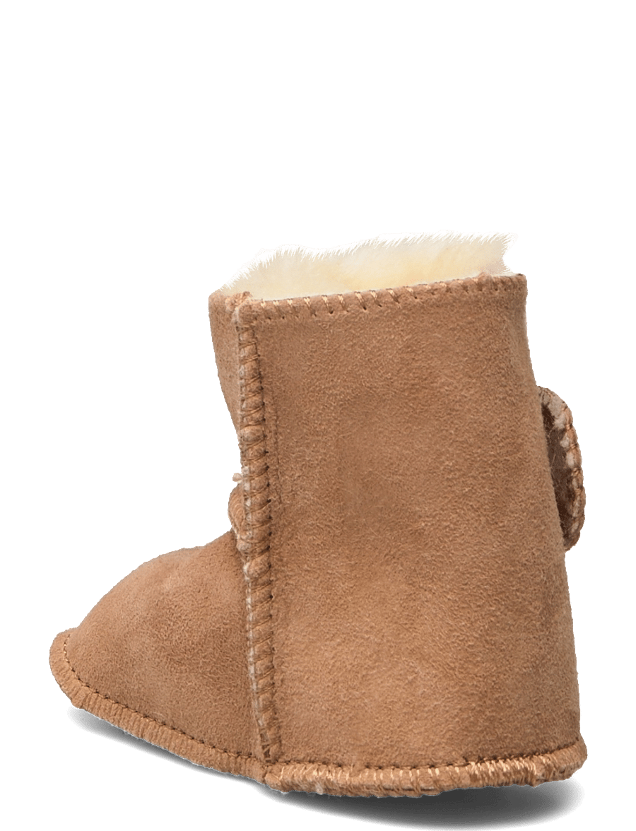 Pom Pom - Baby Boot Sheepskin - lära-gå-skor - camel - 2