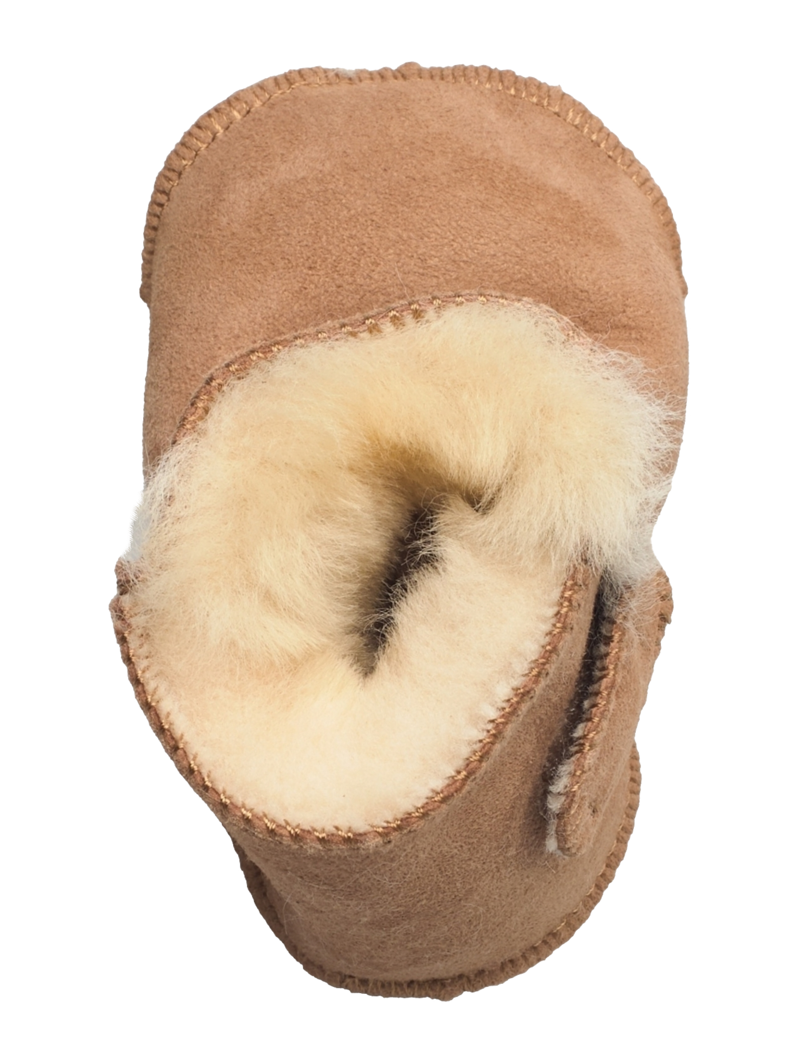 Pom Pom - Baby Boot Sheepskin - lära-gå-skor - camel - 3