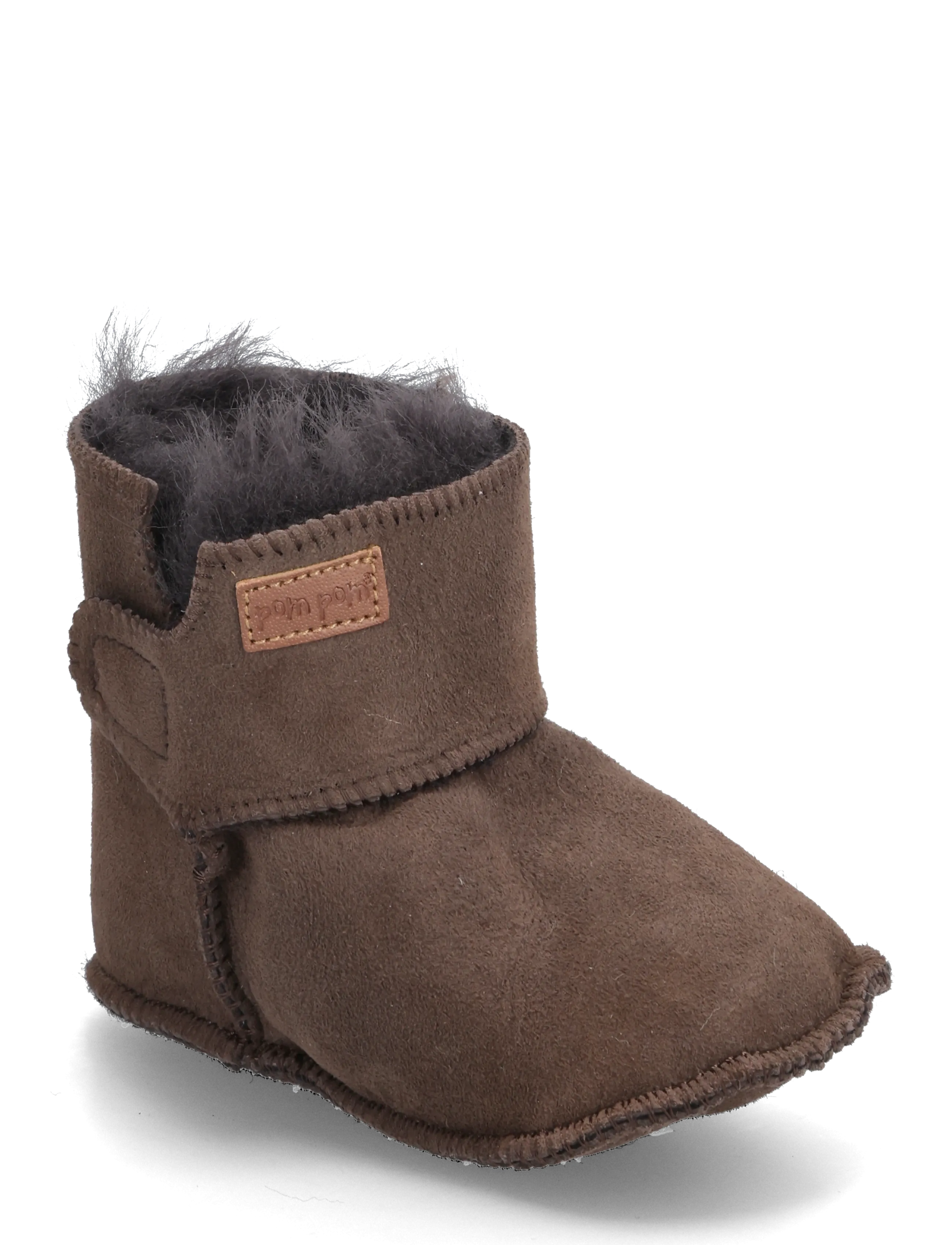 Pom Pom Baby Boot Sheepskin - Jalanõud - DARK BROWN / brown