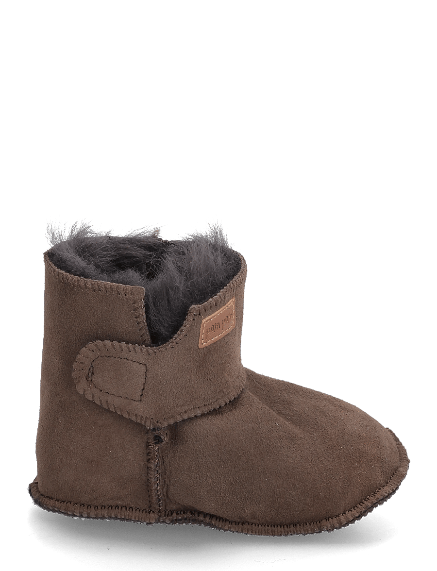 Pom Pom - Baby Boot Sheepskin - beebijalatsid - dark brown - 1