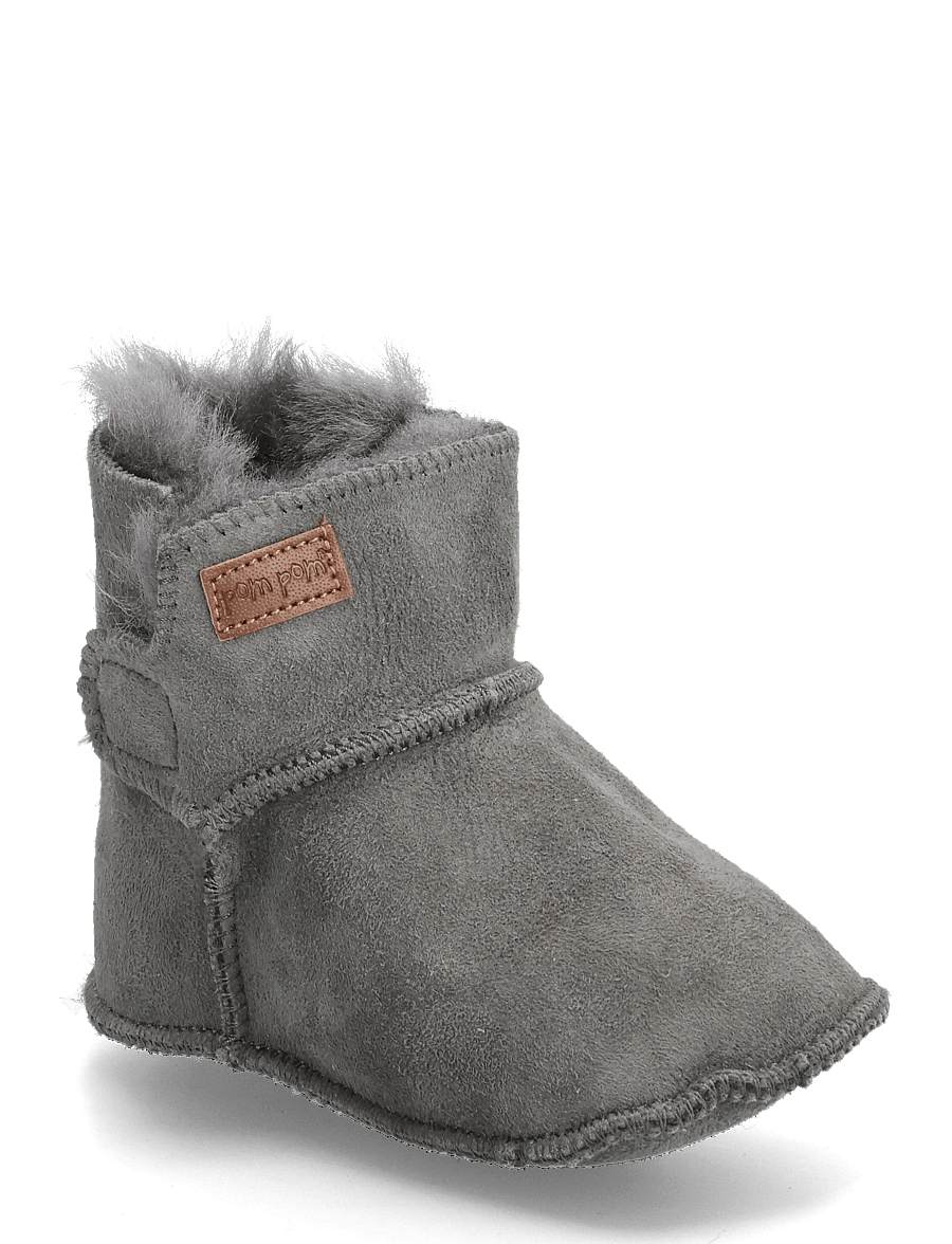 Pom Pom - Booty™ Sheapskin - lauflernschuhe - gray - 0