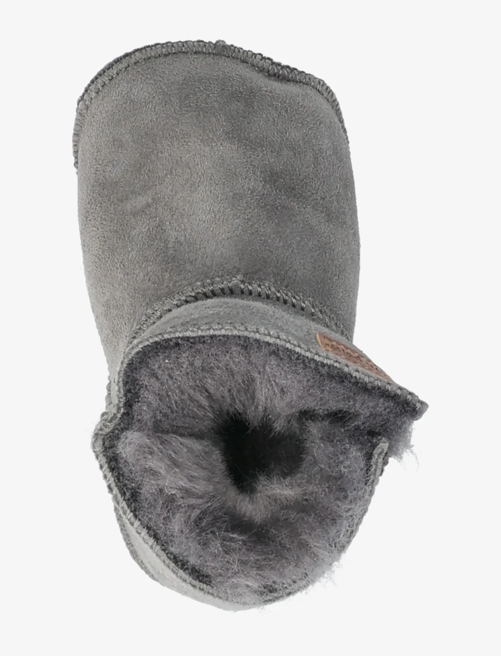 Pom Pom - Booty Sheapskin - lær-å-gå-sko - gray - 3