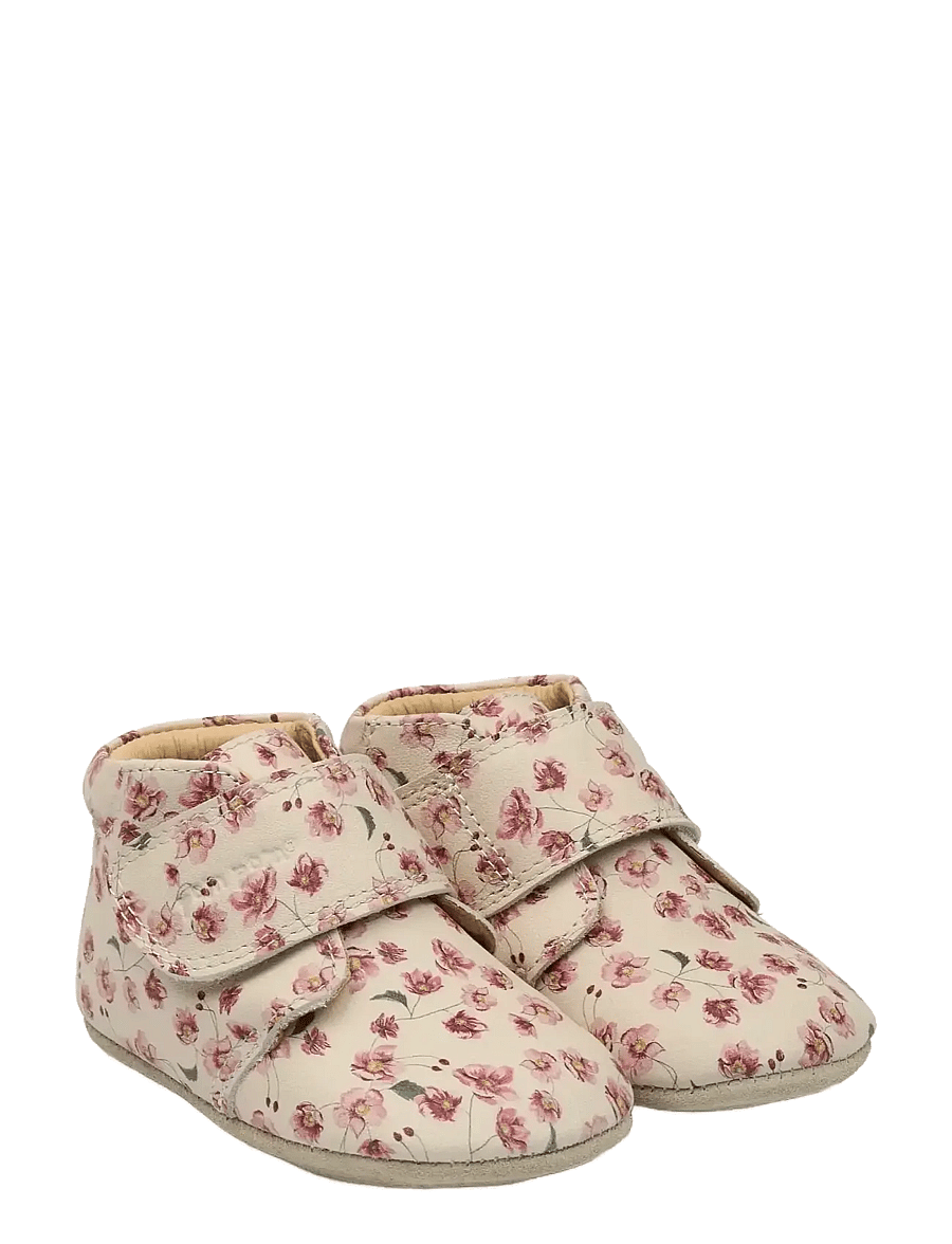 Pom Pom - Beginners Velcro Print - hausschuhe - autumn anemone aop - 0