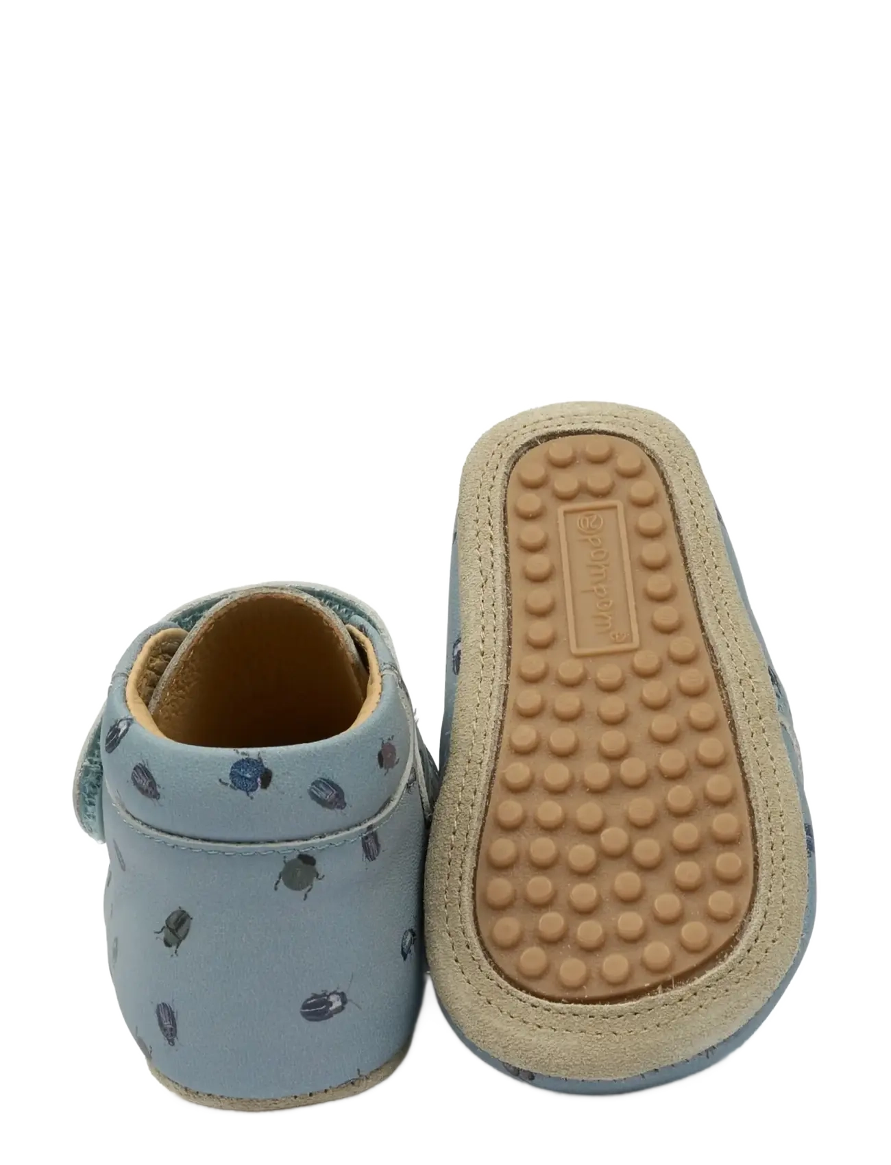 Pom Pom - Beginners Velcro Print - hjemmesko - beetle aop - 2