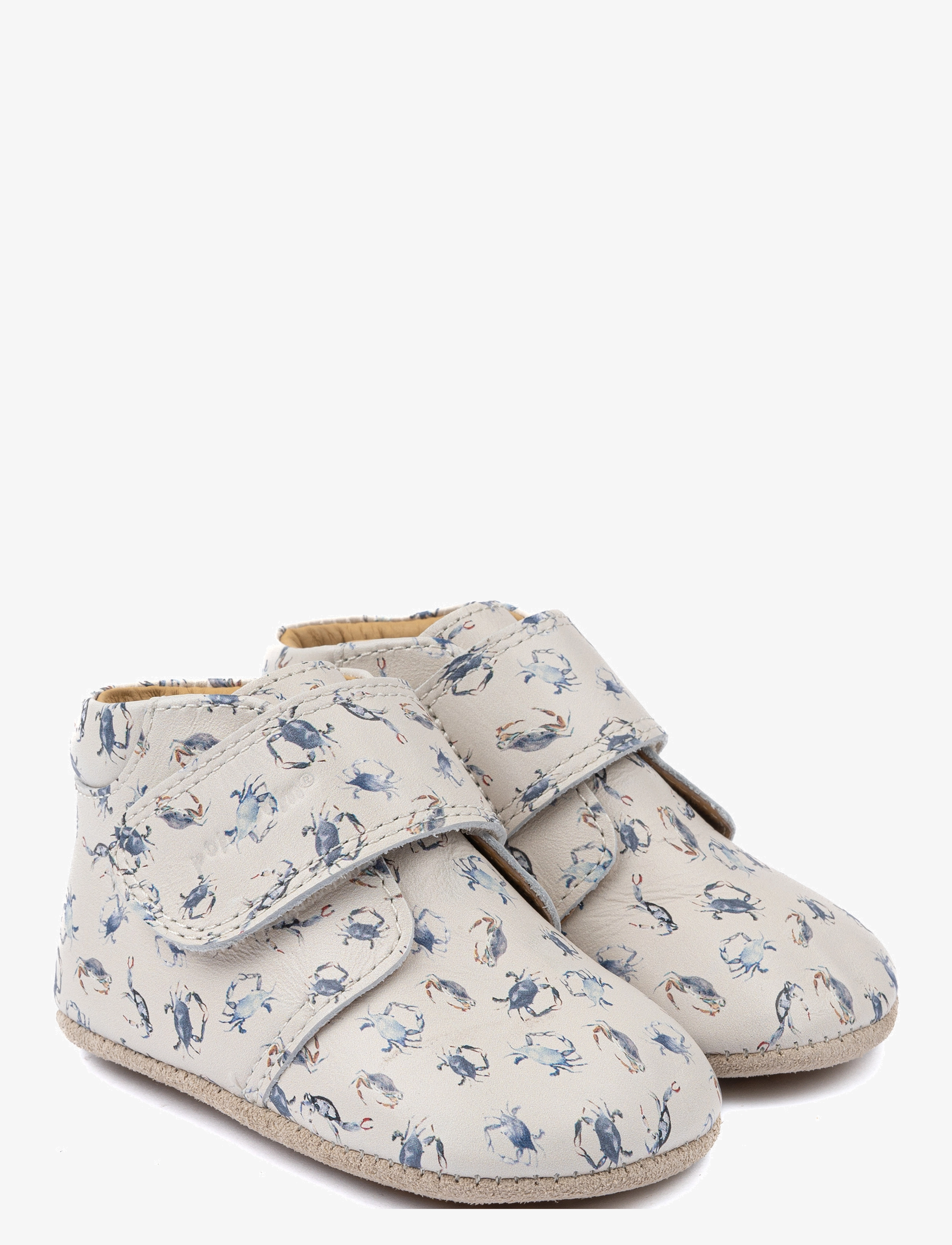 Pom Pom Beginners Velcro Print, 27, Blue, Sko > Tøfler Og Indendørssko, Børn